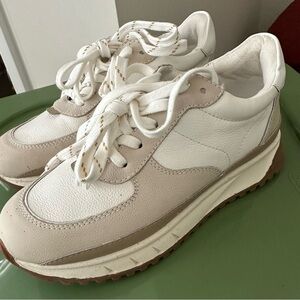 Madewell Kickoff Trainers Sz 6.5 Women/ 5 Men Beige NWI